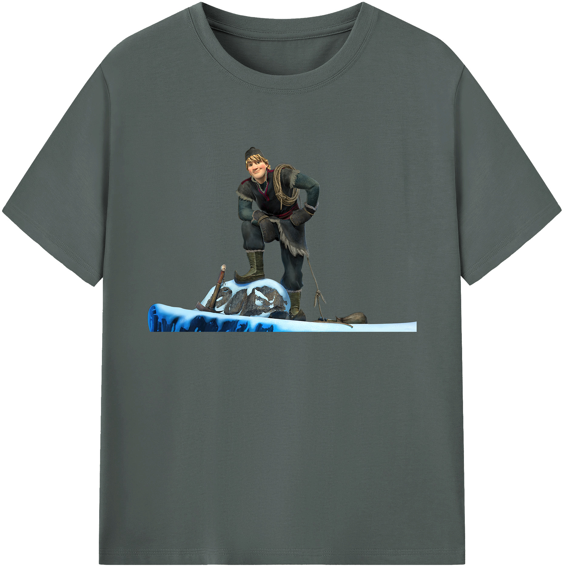 （画像用） アナと雪の女王 アンナ エルサ Frozen Anna Elsa 綿100％ メンズ半袖Tシャツ｜肌触りやわらか＆通気性